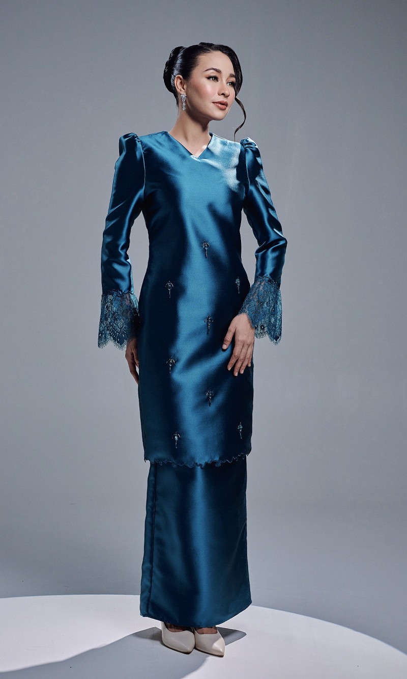 NAZIRA KURUNG - TEAL BLUE