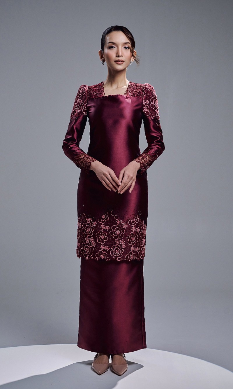 CALIS KURUNG - BURGUNDY