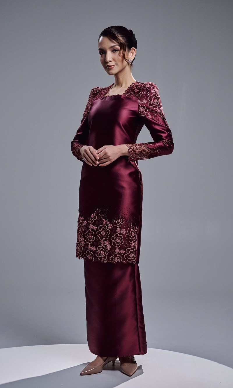 CALIS KURUNG - BURGUNDY