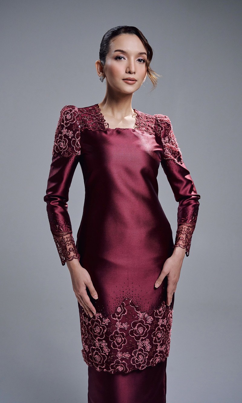 CALIS KURUNG - BURGUNDY