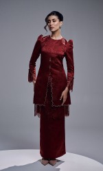ELVARIN KURUNG - MAROON RED