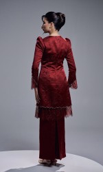 ELVARIN KURUNG - MAROON RED