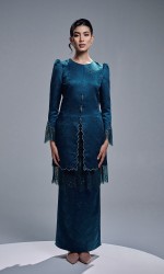 ELVARIN KURUNG - TEAL BLUE