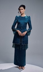 ELVARIN KURUNG - TEAL BLUE