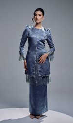 ELVARIN KURUNG - ASH BLUE