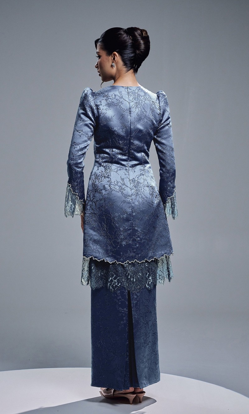 ELVARIN KURUNG - ASH BLUE