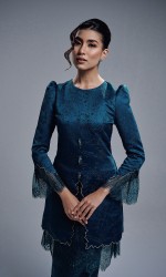 ELVARIN KURUNG - TEAL BLUE