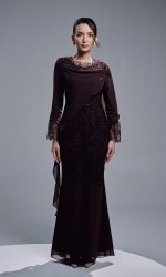 GRACIA DRESS - MAHOGANY
