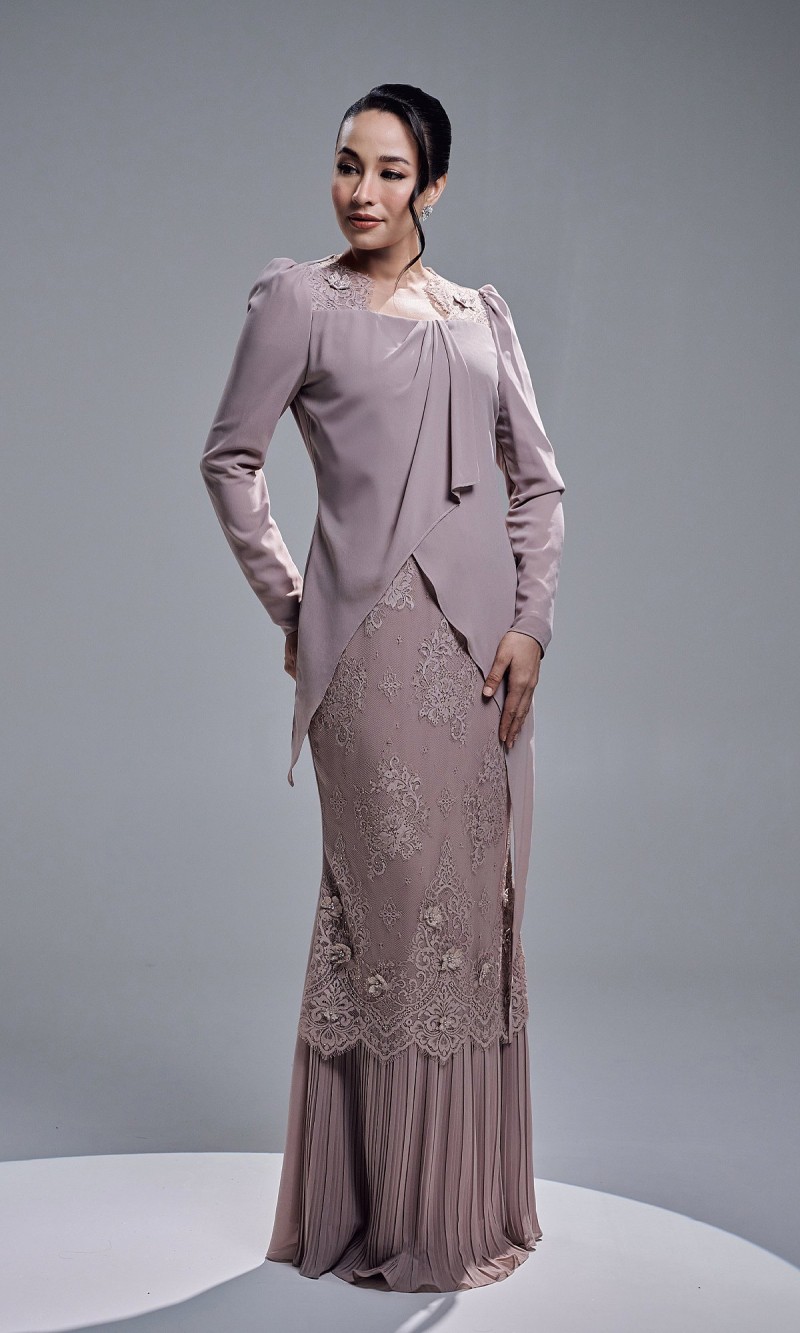 ELIYA DRESS - PALE MAUVE