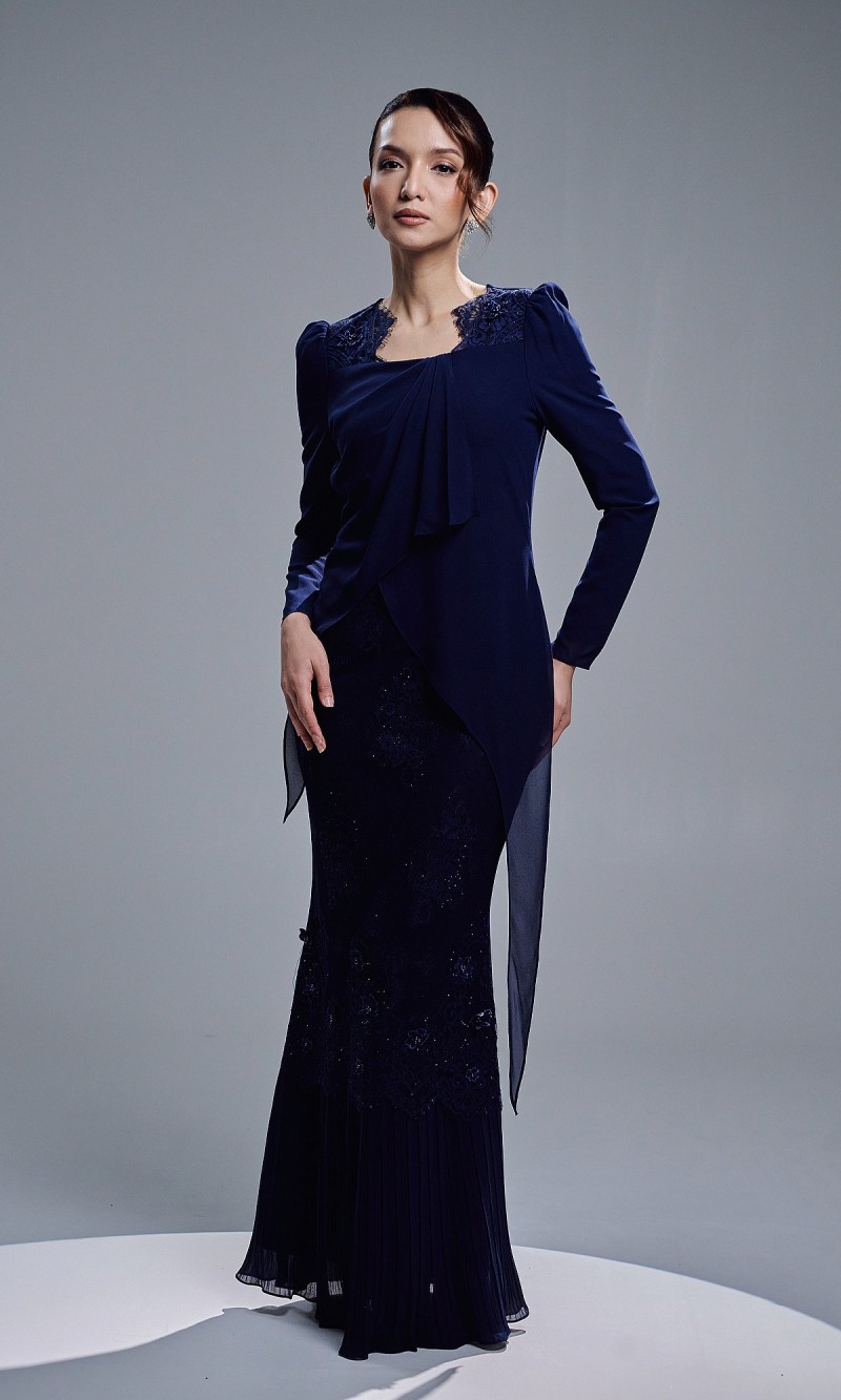 ELIYA DRESS - NAVY