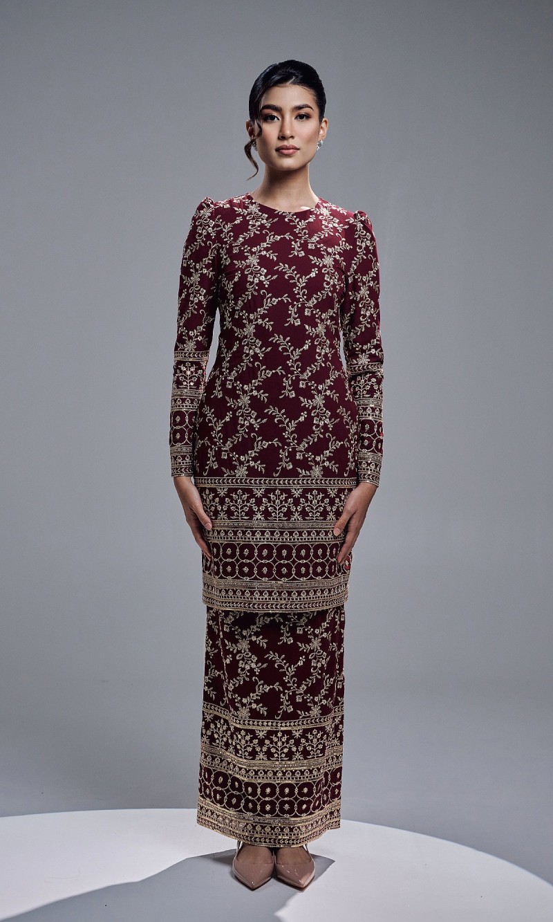ARISYA KURUNG - BURGUNDY