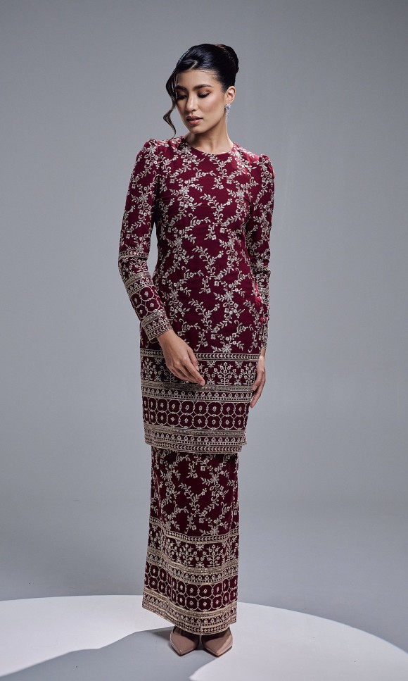 ARISYA KURUNG - BURGUNDY
