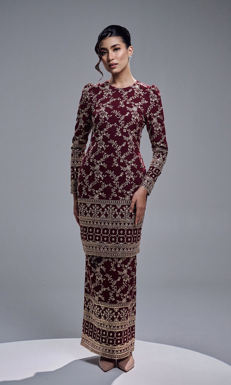 ARISYA KURUNG - BURGUNDY