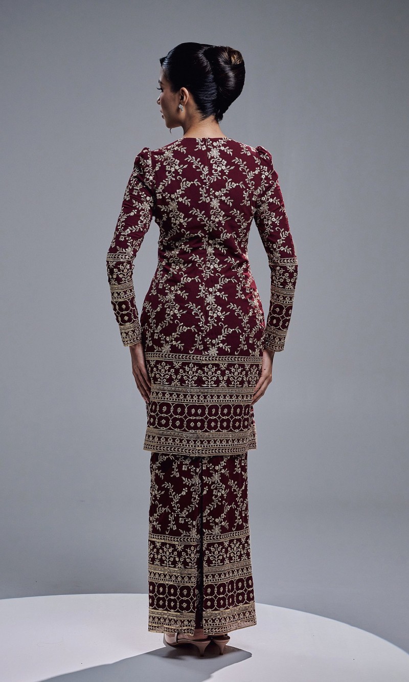 ARISYA KURUNG - BURGUNDY