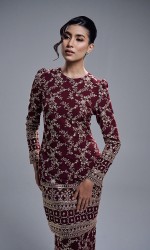 ARISYA KURUNG - BURGUNDY