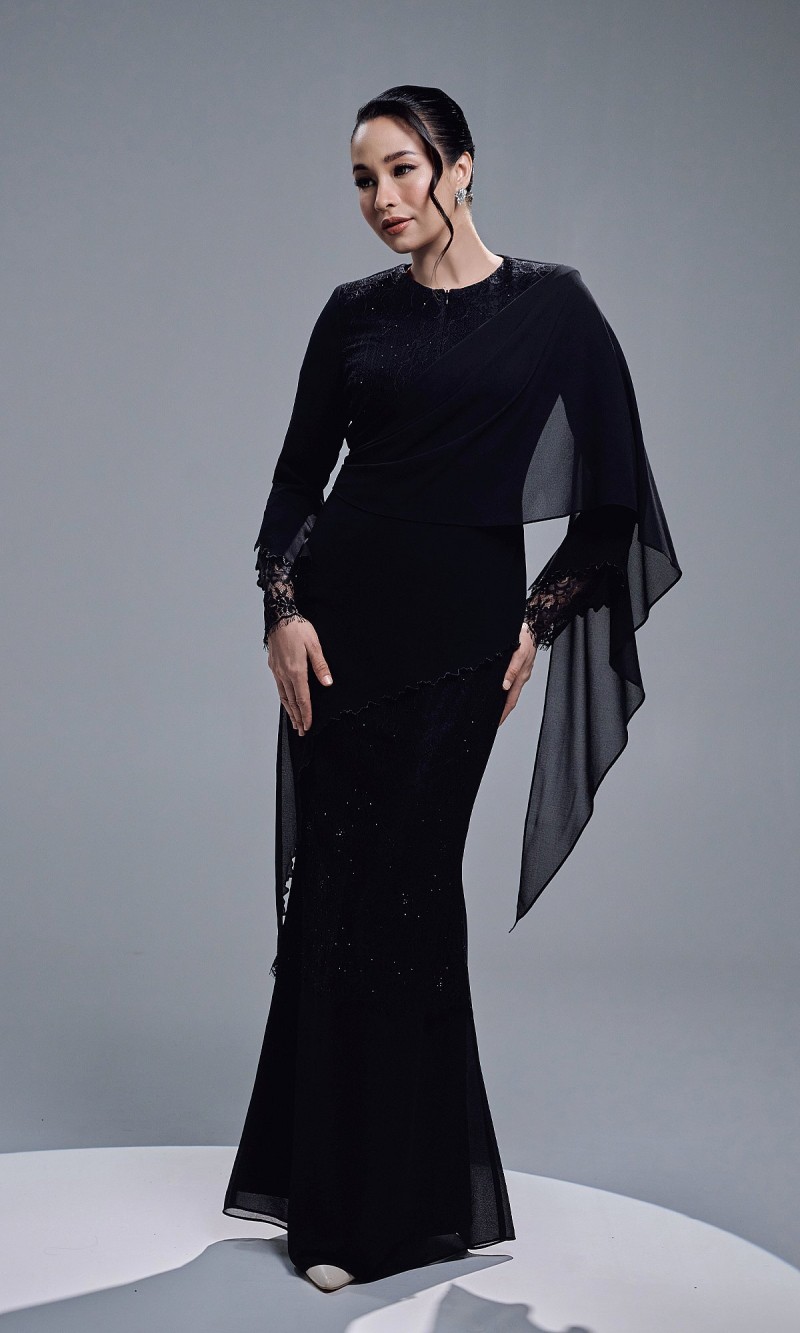 RAEESA DRESS - BLACK