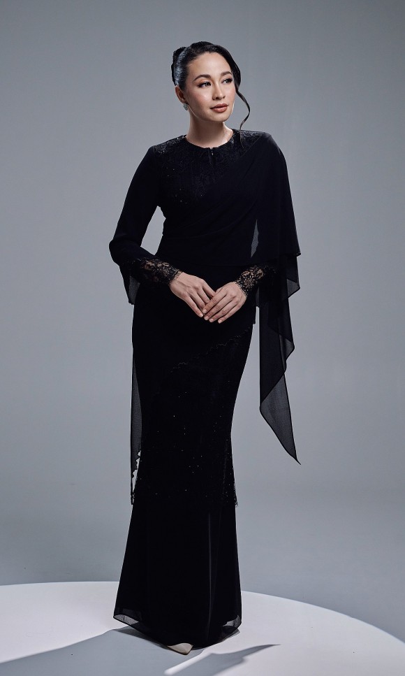 RAEESA DRESS - BLACK