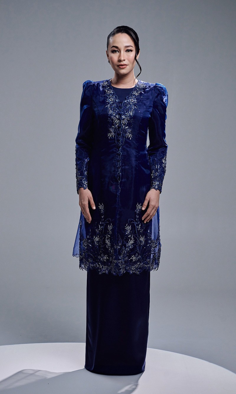 TIARA DRESS - NAVY