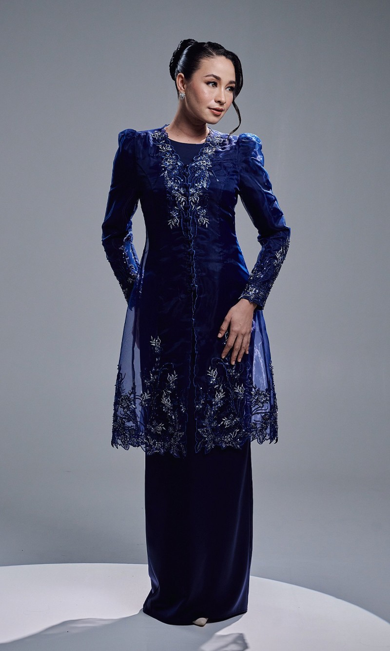 TIARA DRESS - NAVY