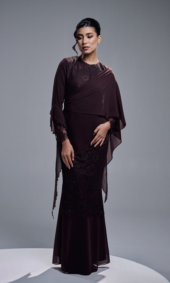 RAEESA DRESS - MAHOGANY RAEESA DRESS - MAHOGANY