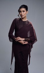 RAEESA DRESS - MAHOGANY