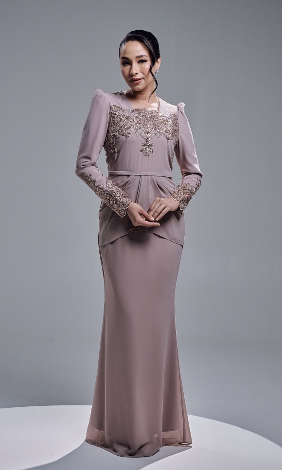 ASRIVIA DRESS - PALE MAUVE