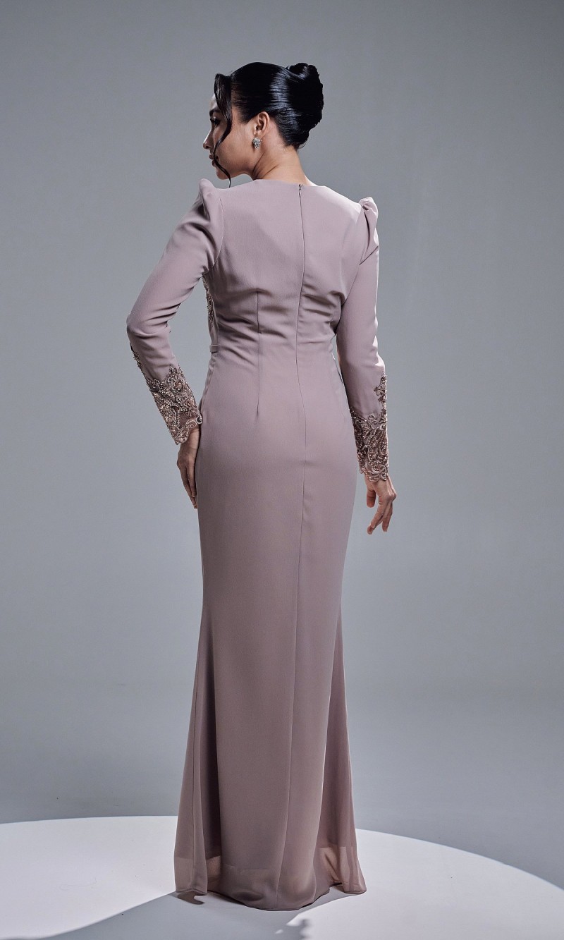 ASRIVIA DRESS - PALE MAUVE