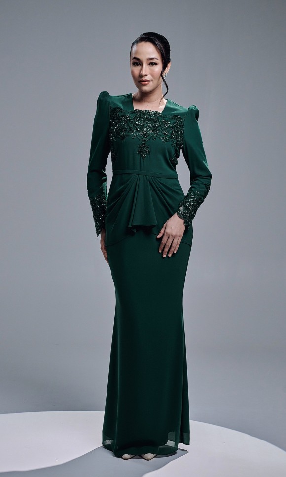 ASRIVIA DRESS - EMERALD