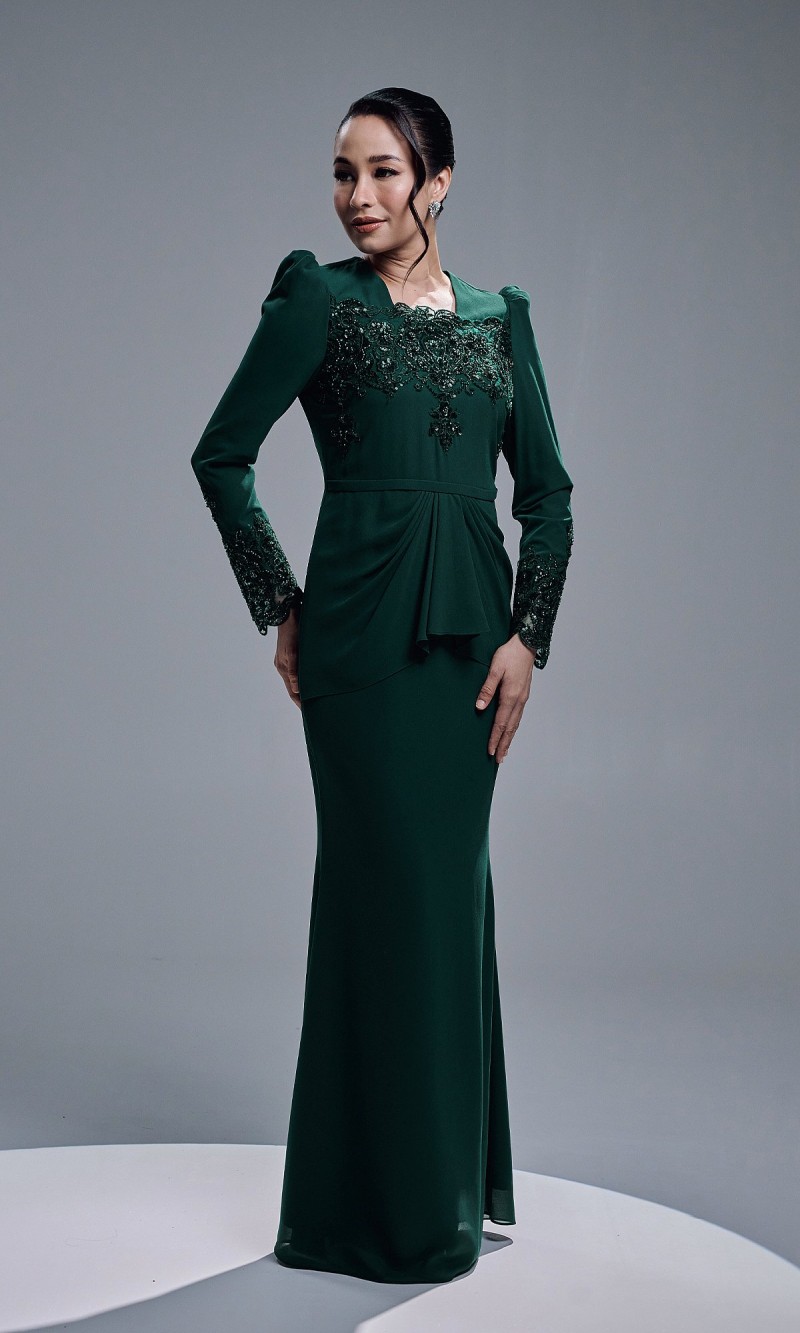ASRIVIA DRESS - EMERALD