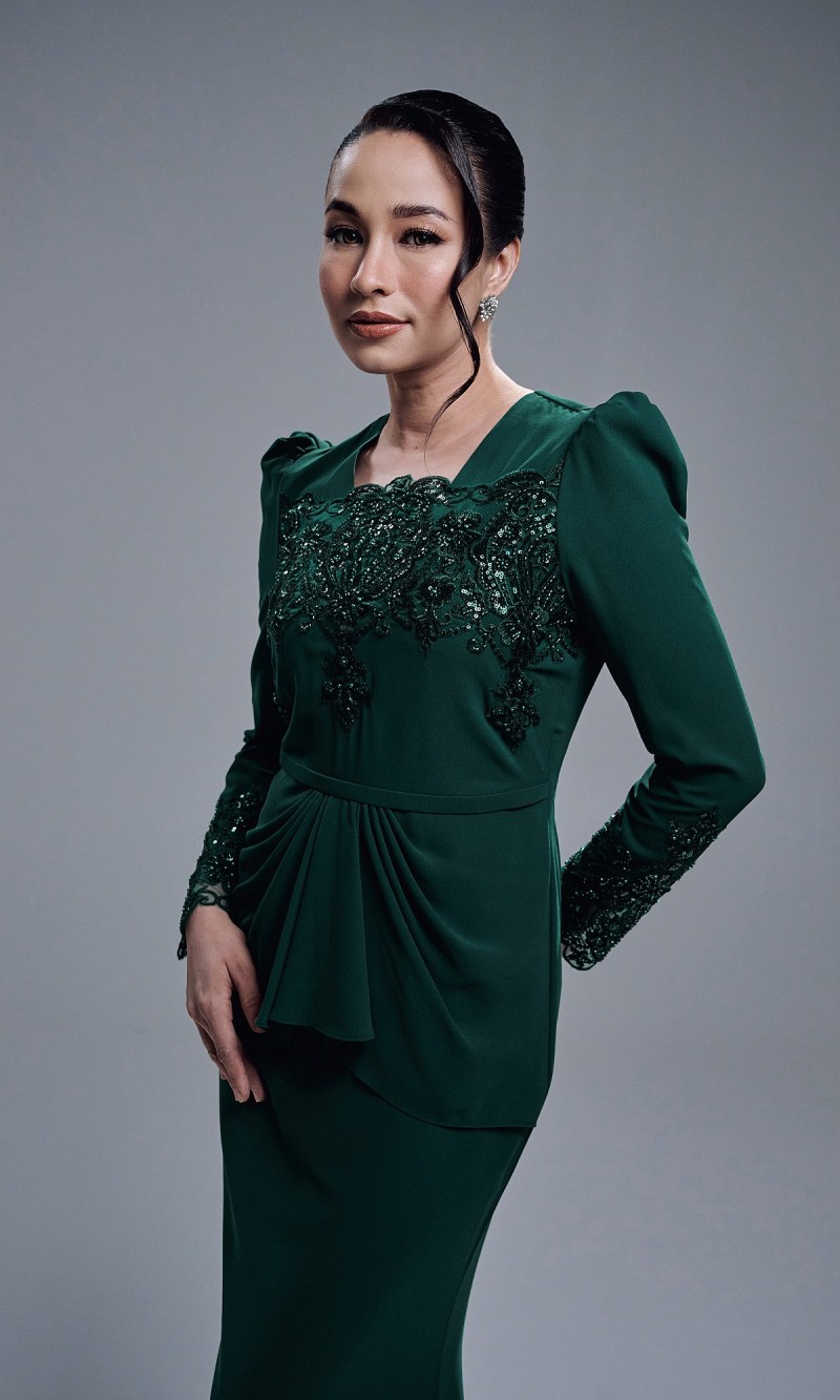 ASRIVIA DRESS - EMERALD