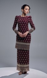 MARAVIA KURUNG - BURGUNDY