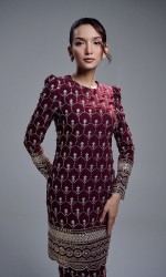 MARAVIA KURUNG - BURGUNDY