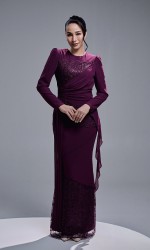 ESTALIA DRESS - DARK PURPLE