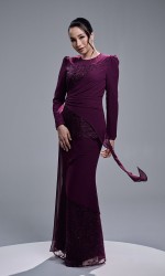 ESTALIA DRESS - DARK PURPLE