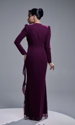ESTALIA DRESS - DARK PURPLE
