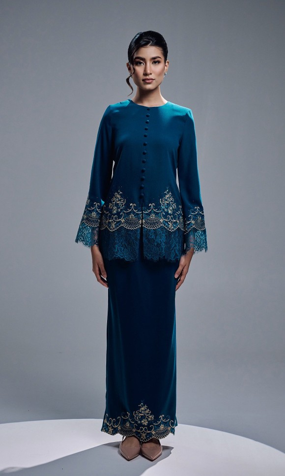 CAMERIA KURUNG - TEAL BLUE