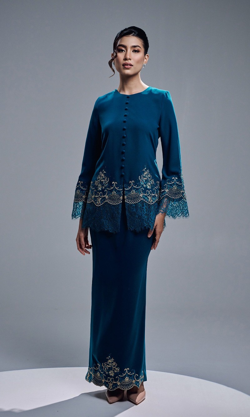 CAMERIA KURUNG - TEAL BLUE