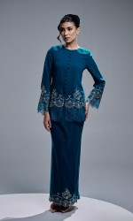 CAMERIA KURUNG - TEAL BLUE