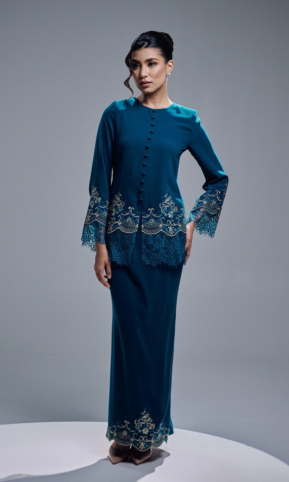 CAMERIA KURUNG - TEAL BLUE