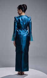 THALINA KURUNG - TEAL BLUE