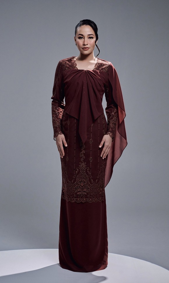 AURORA DRESS - RICH BROWN AURORA DRESS - RICH BROWN