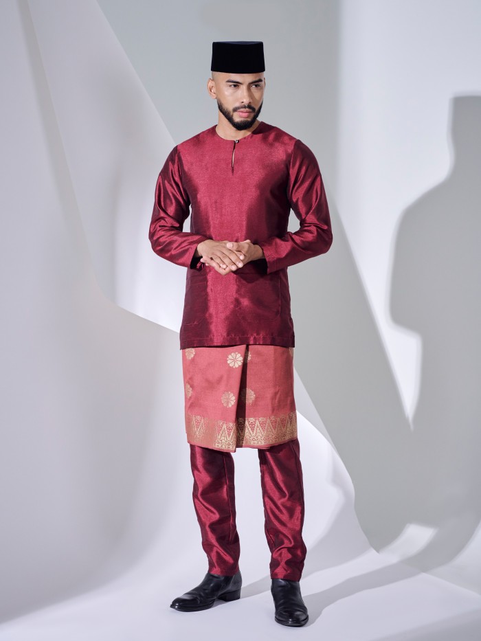 KAUFMAN BAJU MELAYU - MAROON