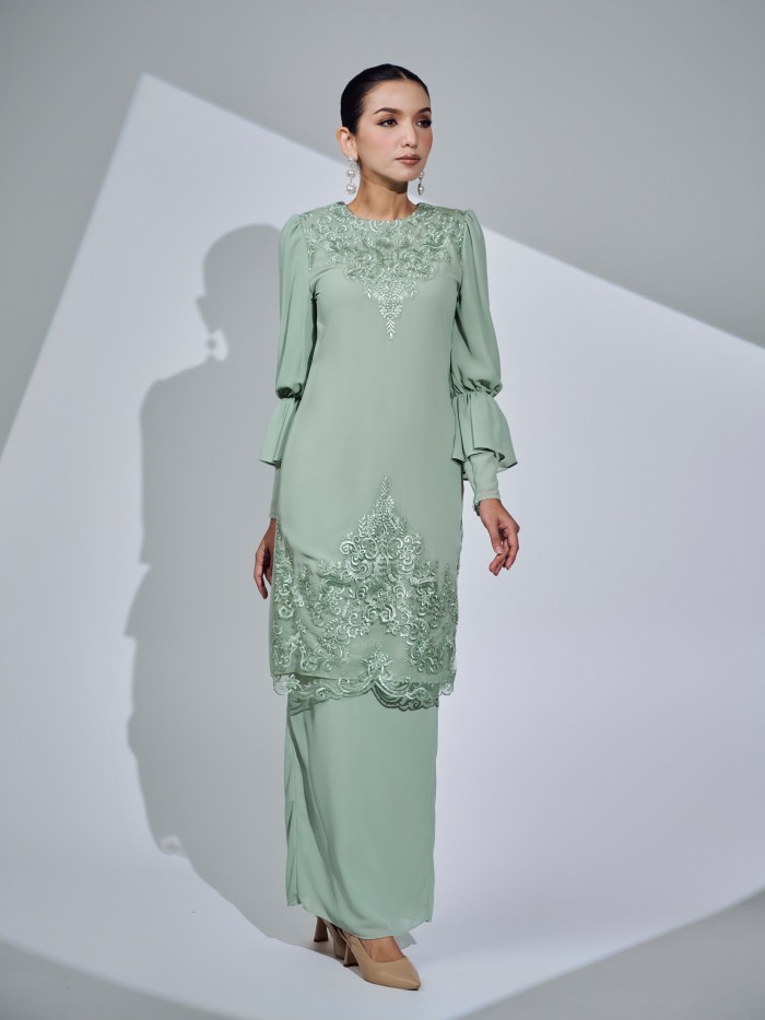 JOVANI KURUNG - SAGE GREEN