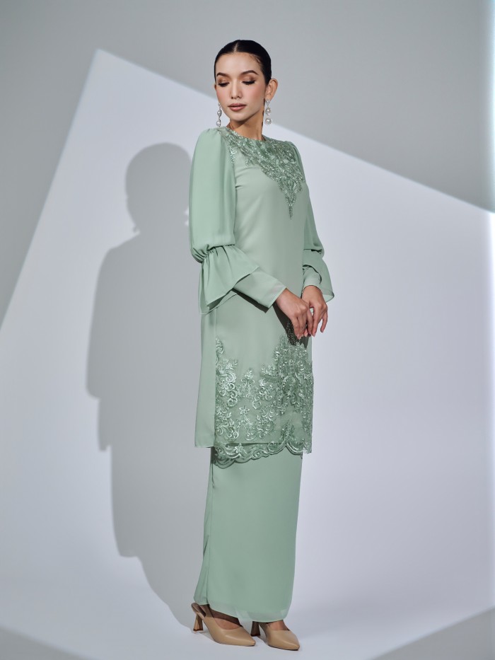 JOVANI KURUNG - SAGE GREEN