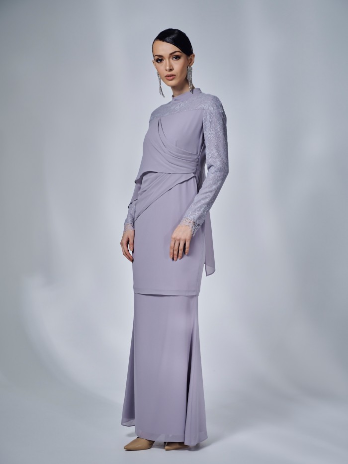 ARABELLE KURUNG - SILVER GRAY