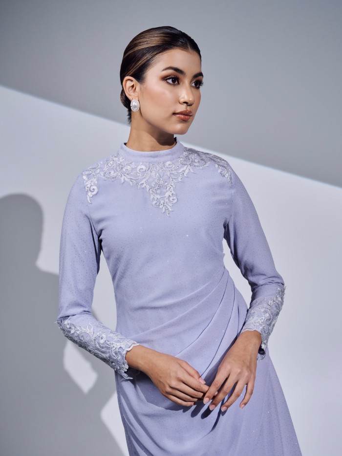 ESREETA KURUNG 2.0 - DUSTY BLUE