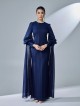 TIERA DRESS - NAVY