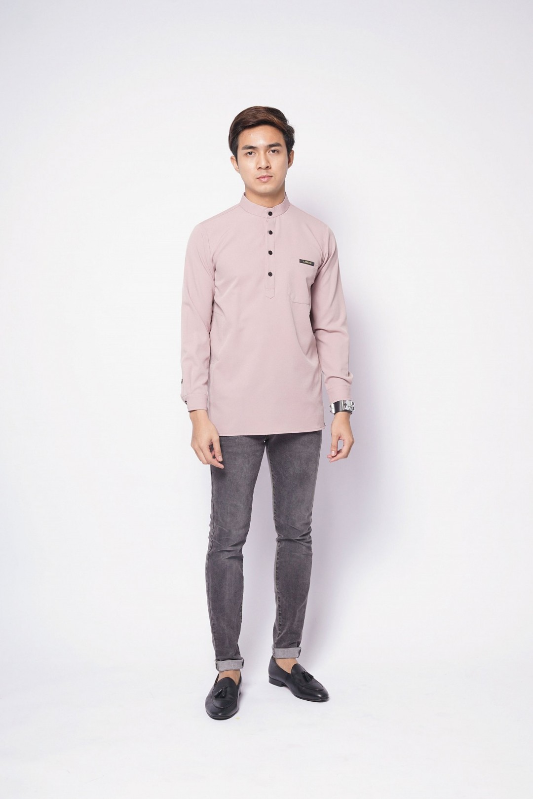 REMICO BUTTON - DUSTY MAUVE