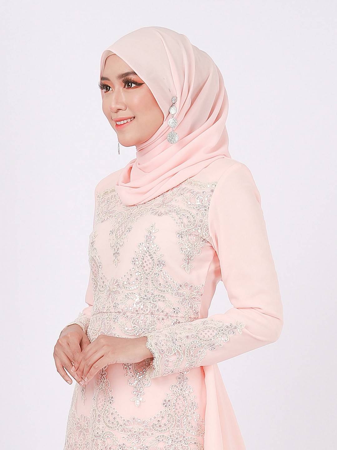 RESNIKA SHAWL - SOFT PEACH