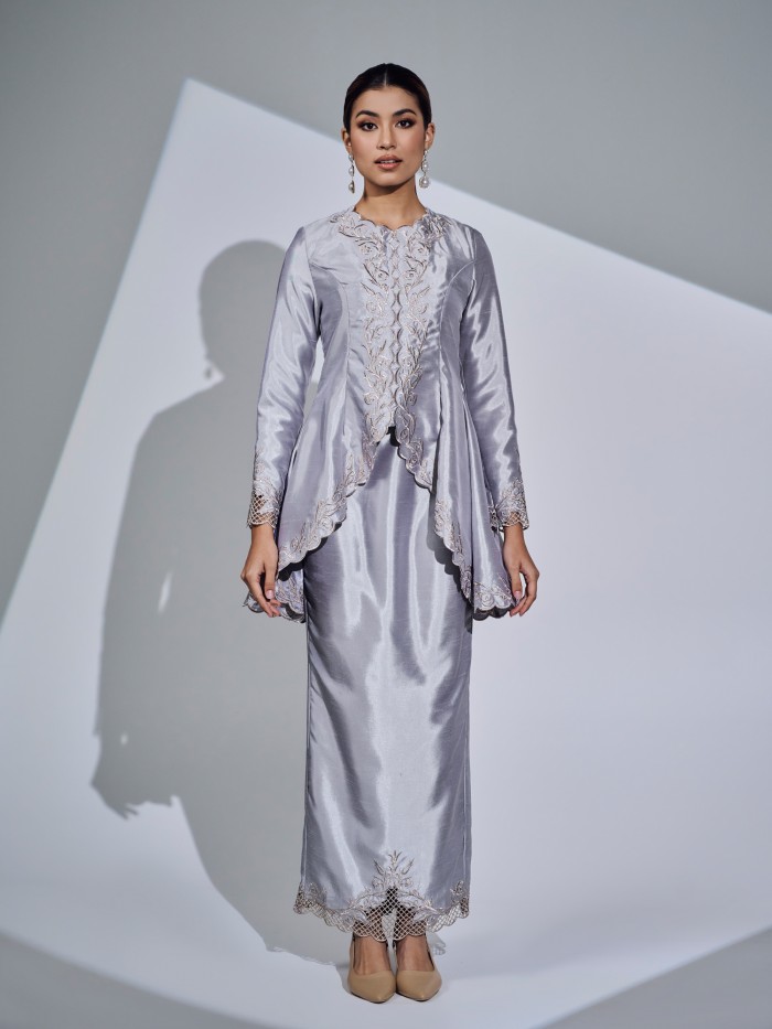 SEROJA KURUNG - SILVER GREY